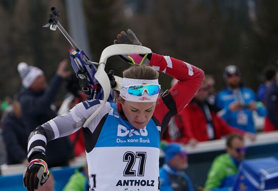 Italy Biathlon Worlds Women Mass Start