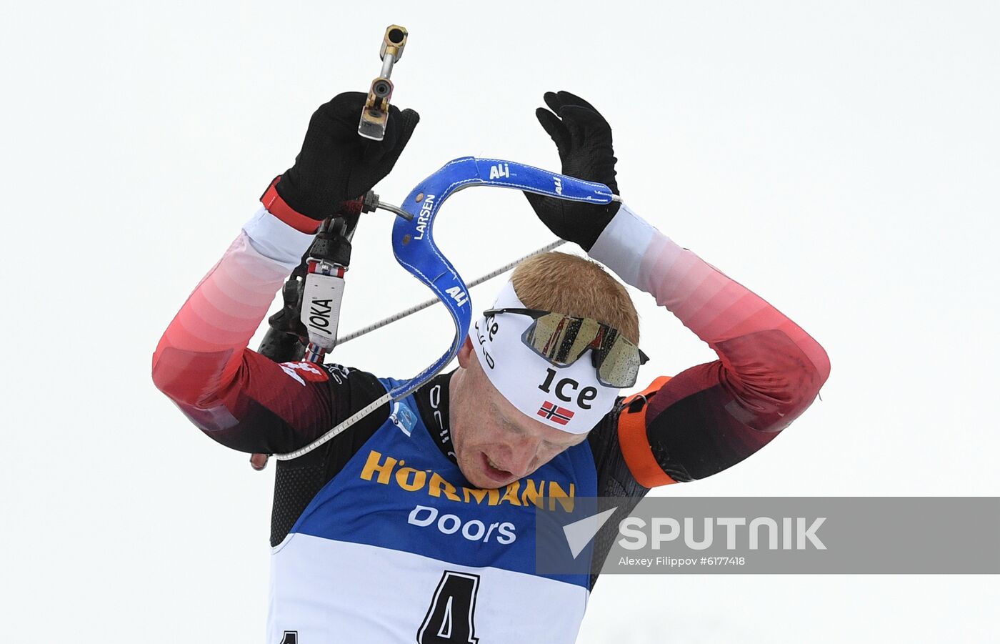 Italy Biathlon Worlds Men Mass Start