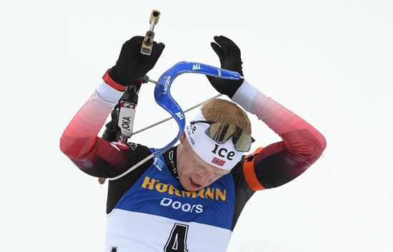 Italy Biathlon Worlds Men Mass Start