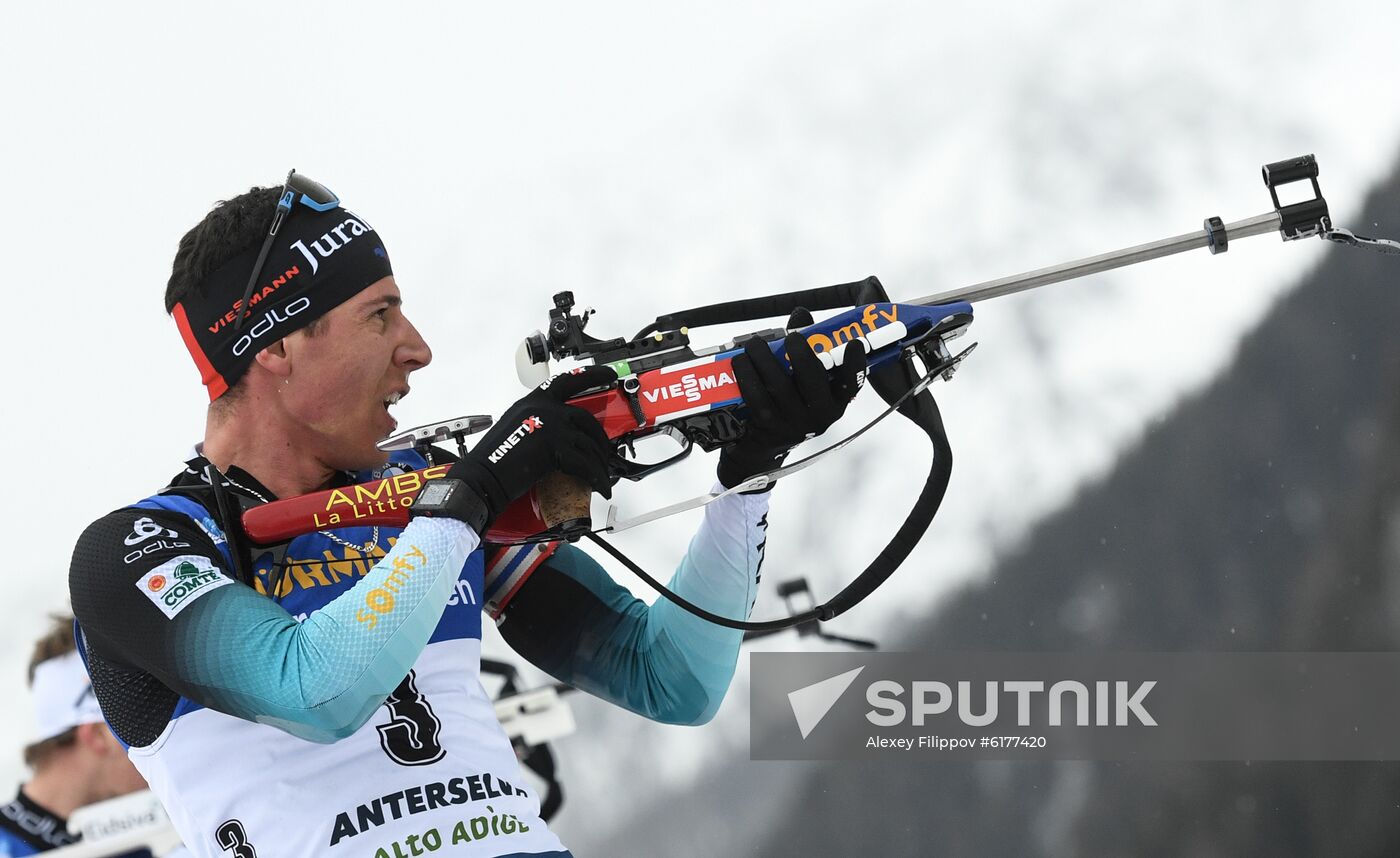 Italy Biathlon Worlds Men Mass Start