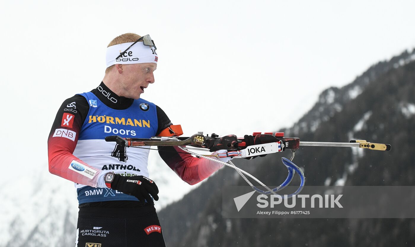 Italy Biathlon Worlds Men Mass Start