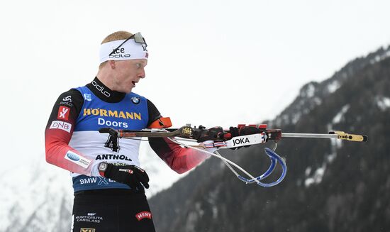 Italy Biathlon Worlds Men Mass Start