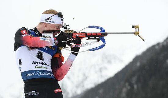 Italy Biathlon Worlds Men Mass Start