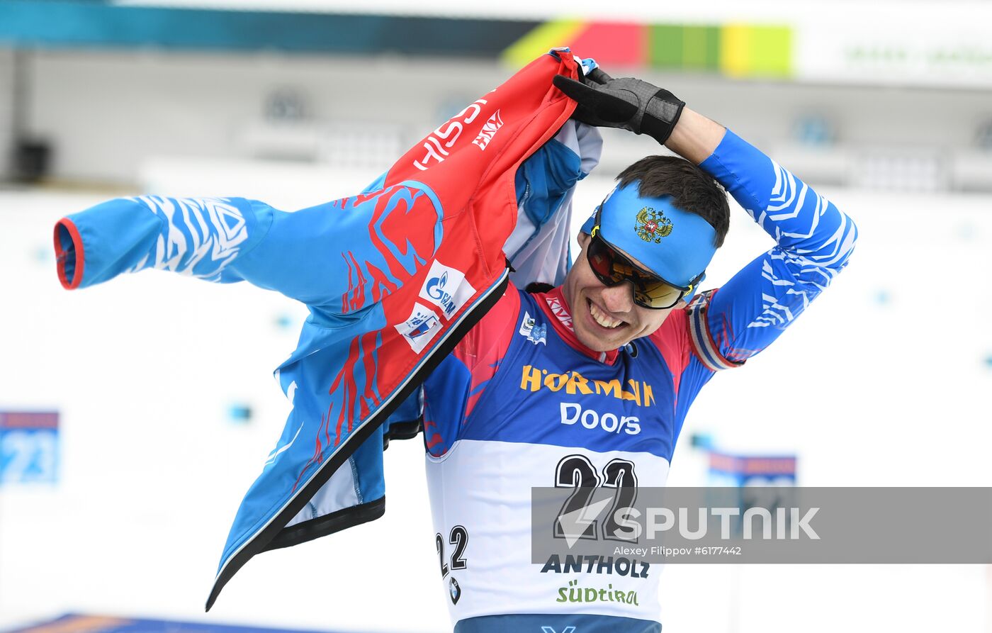 Italy Biathlon Worlds Men Mass Start