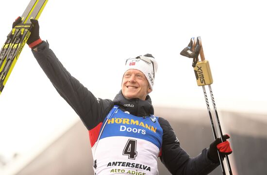 Italy Biathlon Worlds Men Mass Start