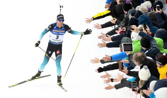 Italy Biathlon Worlds Men Mass Start