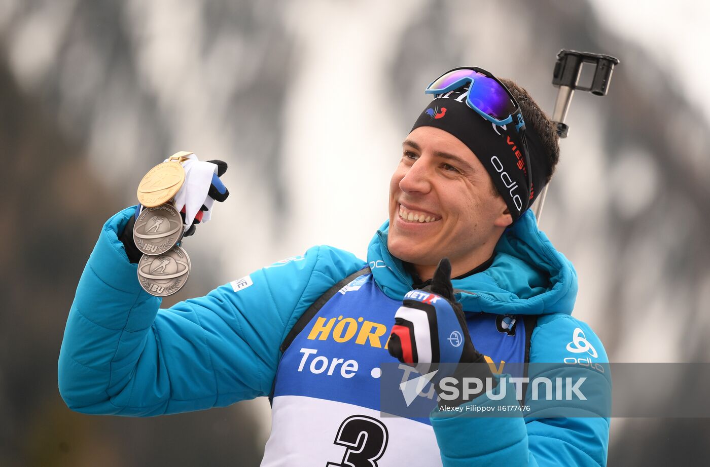 Italy Biathlon Worlds Men Mass Start