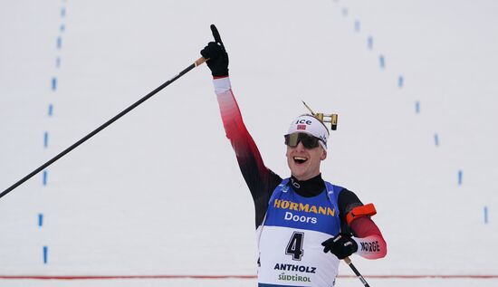 Italy Biathlon Worlds Men Mass Start