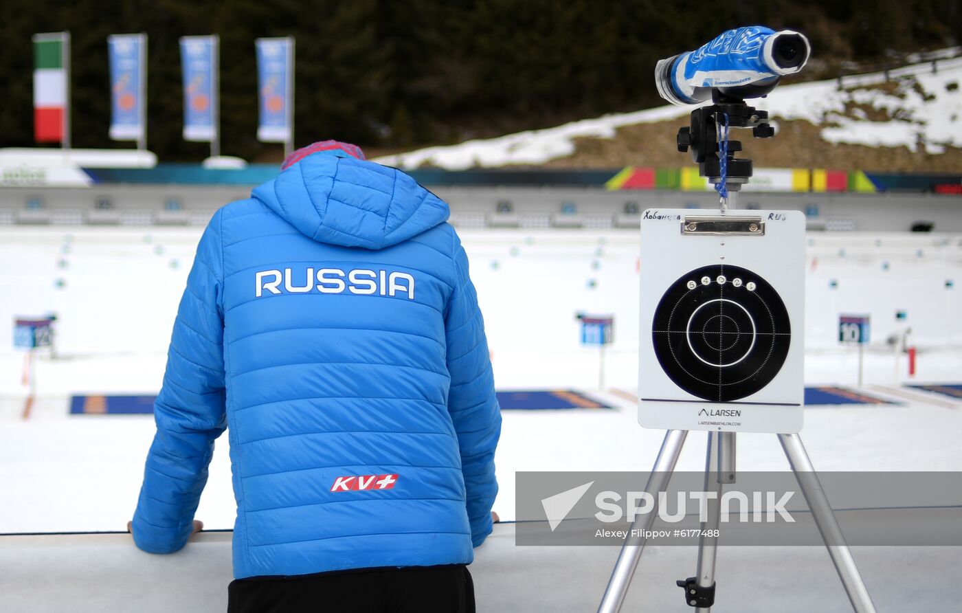 Italy Biathlon Worlds Men Mass Start