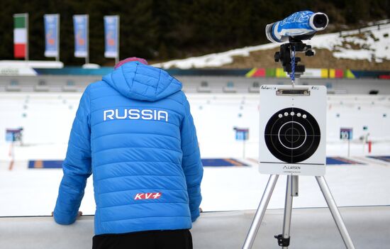 Italy Biathlon Worlds Men Mass Start