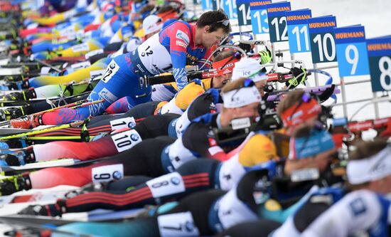 Italy Biathlon Worlds Men Mass Start