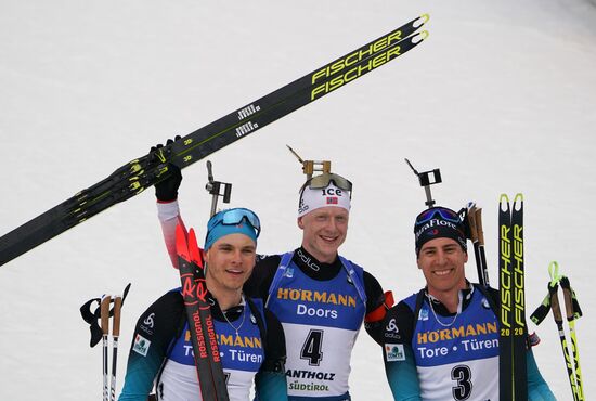 Italy Biathlon Worlds Men Mass Start