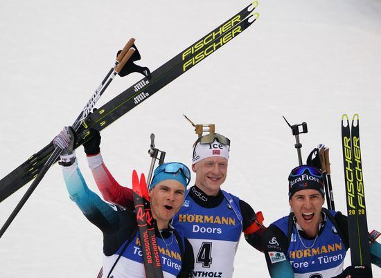 Italy Biathlon Worlds Men Mass Start