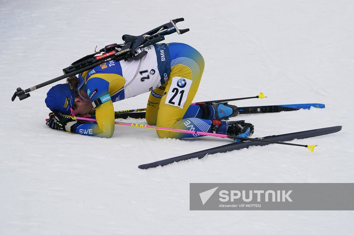 Italy Biathlon Worlds Men Mass Start