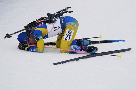 Italy Biathlon Worlds Men Mass Start