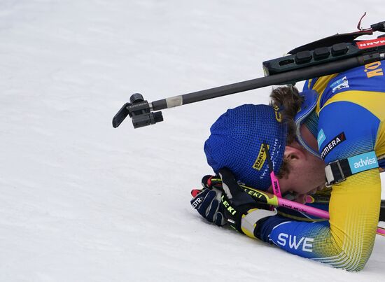 Italy Biathlon Worlds Men Mass Start