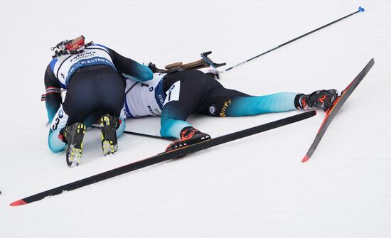 Italy Biathlon Worlds Men Mass Start