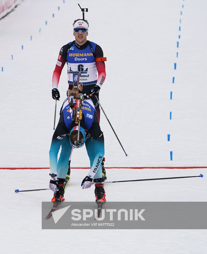 Italy Biathlon Worlds Men Mass Start