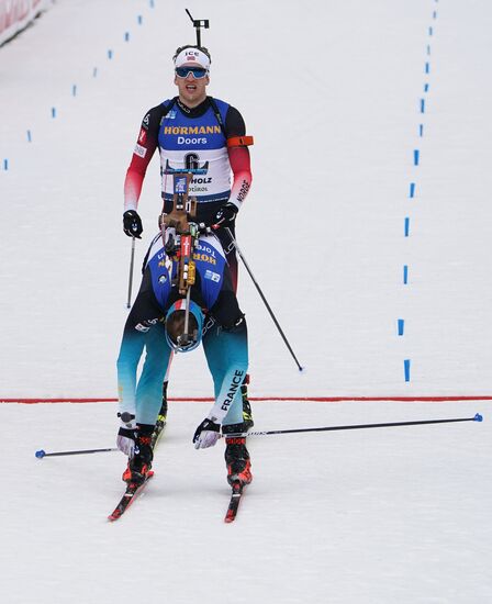 Italy Biathlon Worlds Men Mass Start