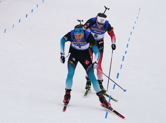 Italy Biathlon Worlds Men Mass Start