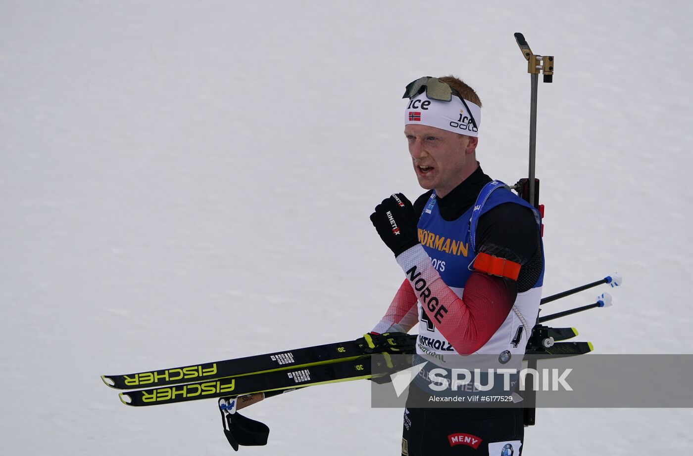 Italy Biathlon Worlds Men Mass Start