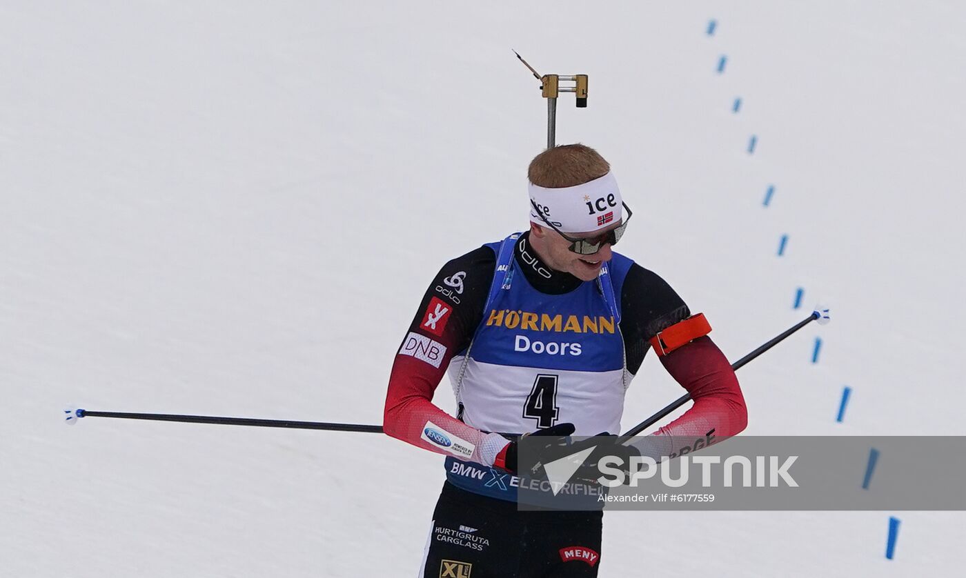 Italy Biathlon Worlds Men Mass Start