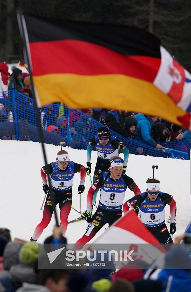 Italy Biathlon Worlds Men Mass Start