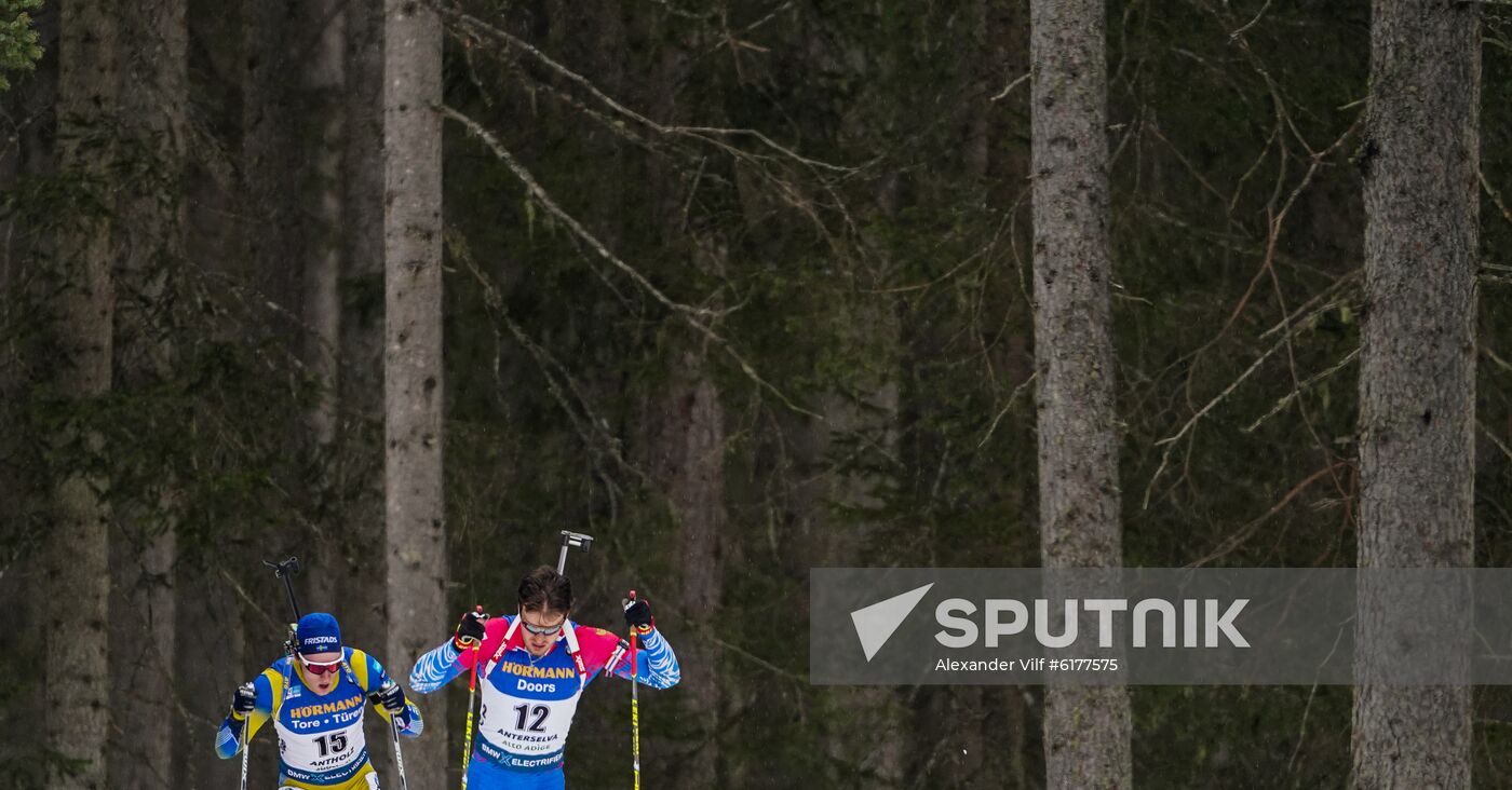 Italy Biathlon Worlds Men Mass Start