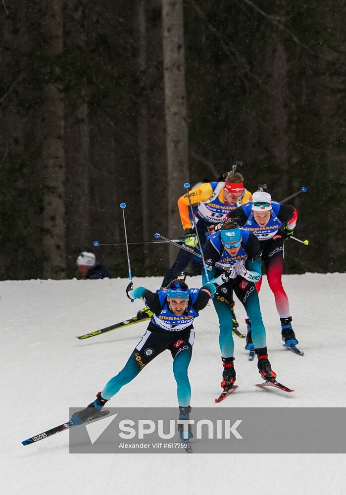 Italy Biathlon Worlds Men Mass Start