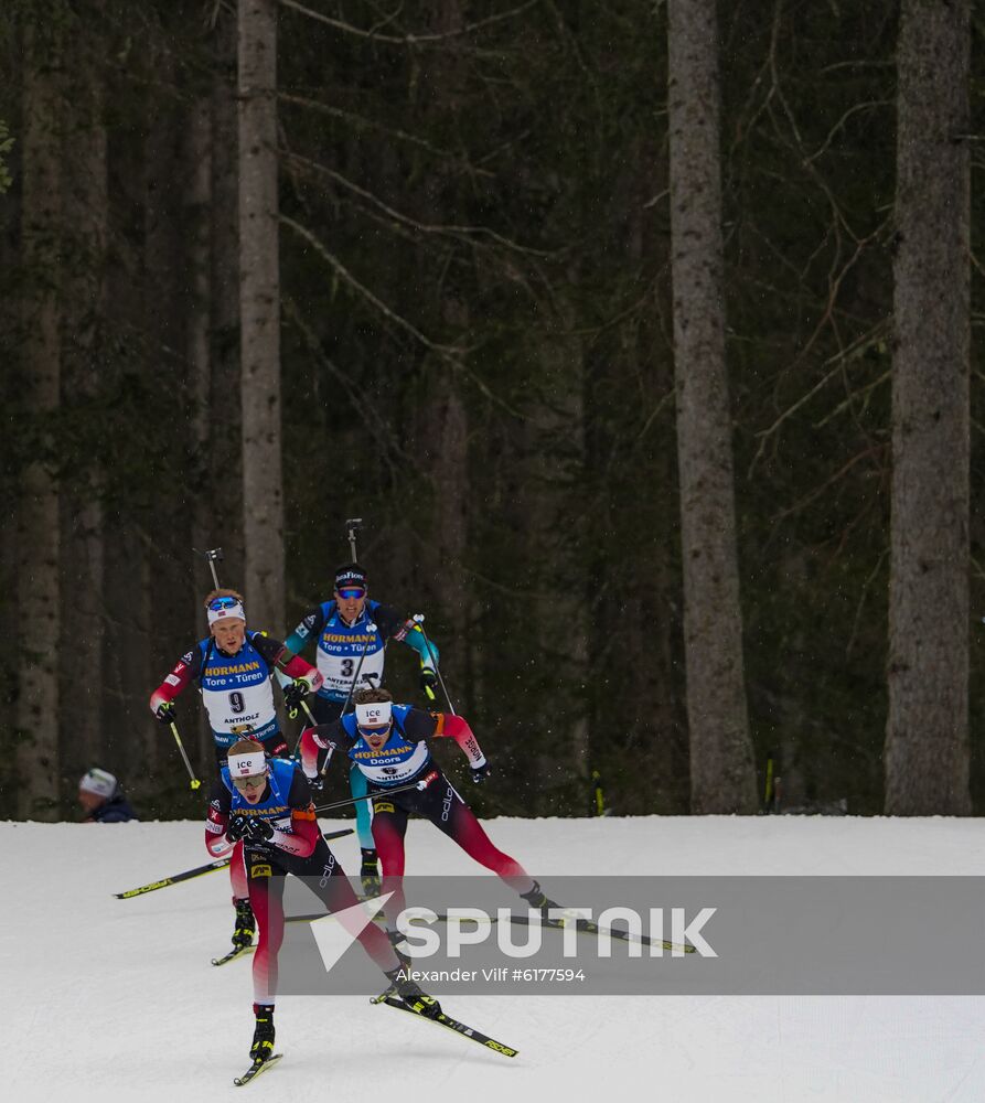 Italy Biathlon Worlds Men Mass Start