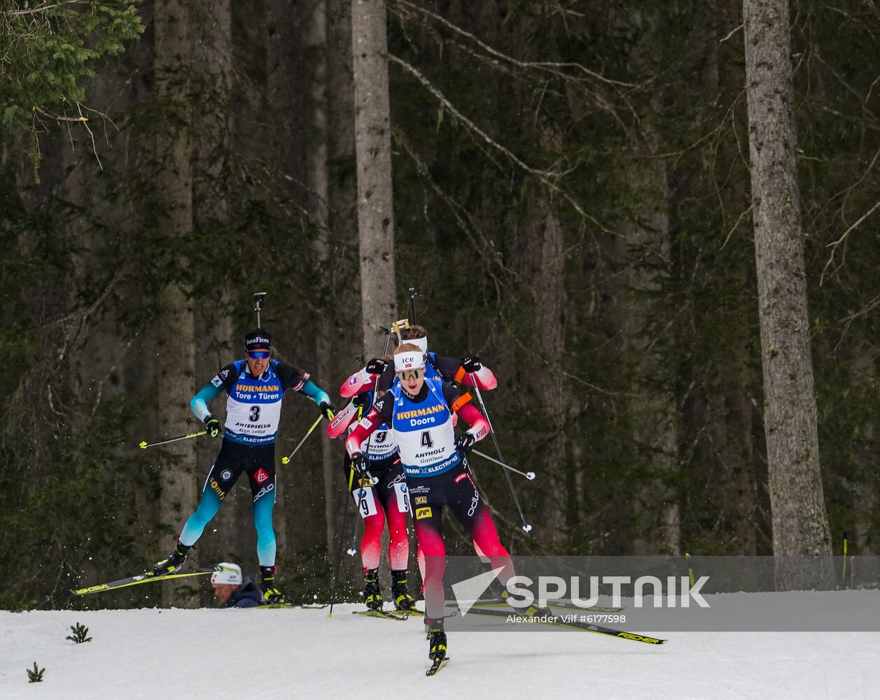 Italy Biathlon Worlds Men Mass Start