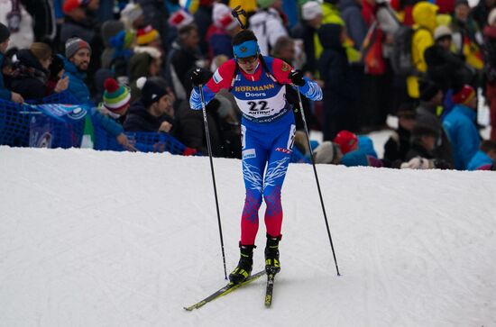 Italy Biathlon Worlds Men Mass Start