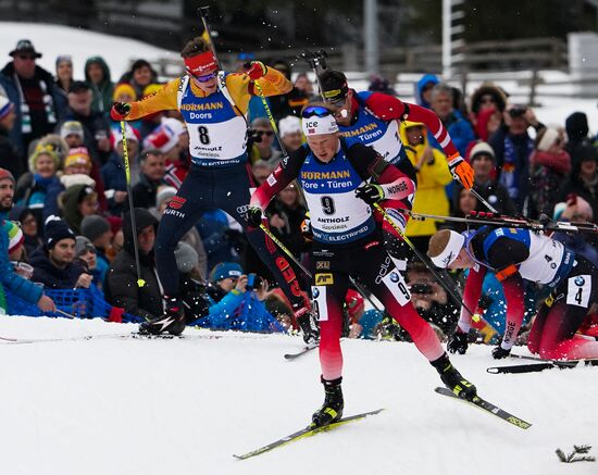 Italy Biathlon Worlds Men Mass Start