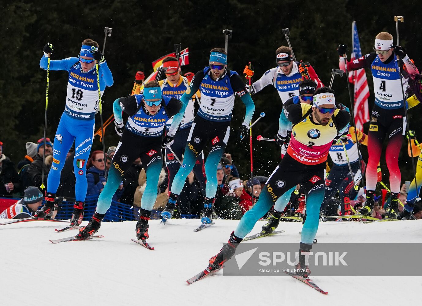 Italy Biathlon Worlds Men Mass Start