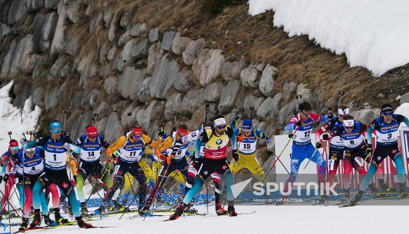 Italy Biathlon Worlds Men Mass Start