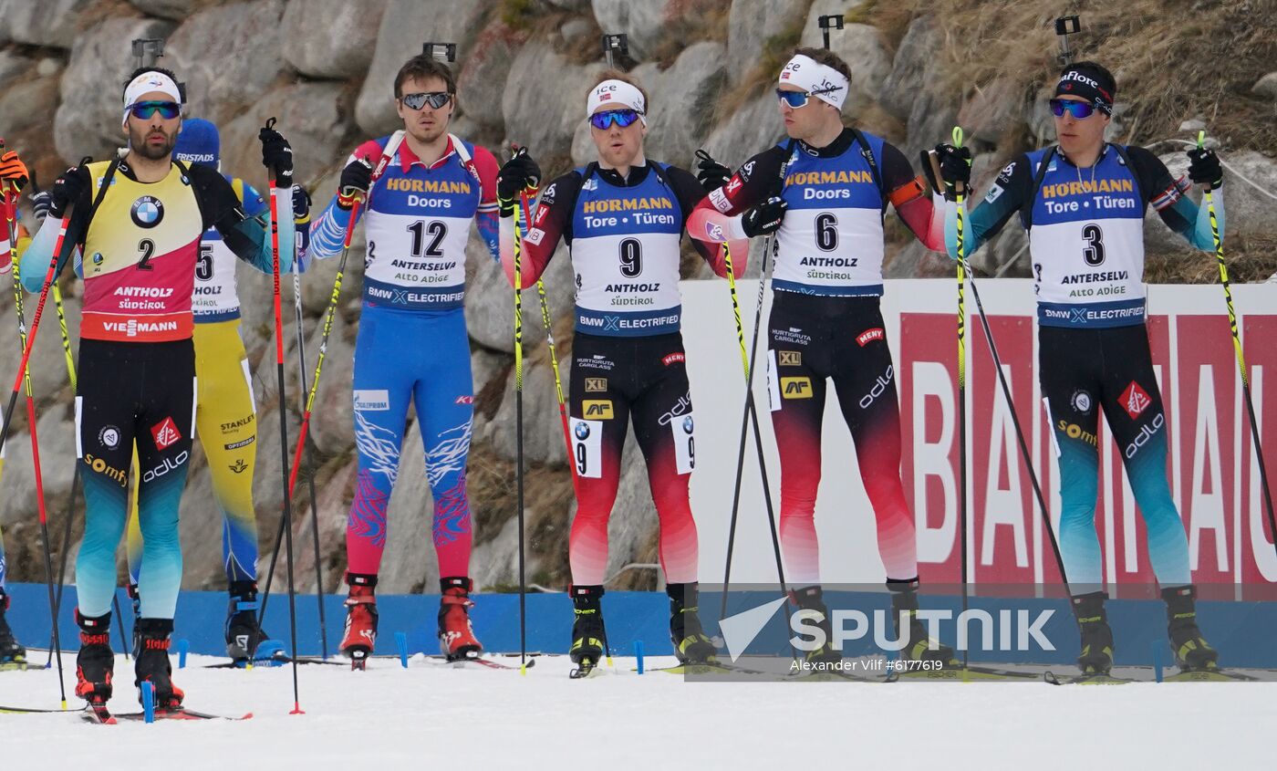 Italy Biathlon Worlds Men Mass Start