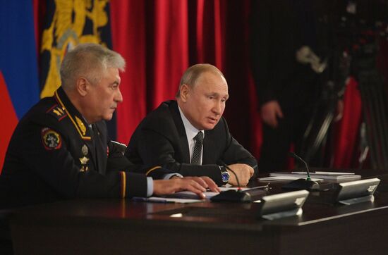 Russia Putin Interior Ministry Meeting