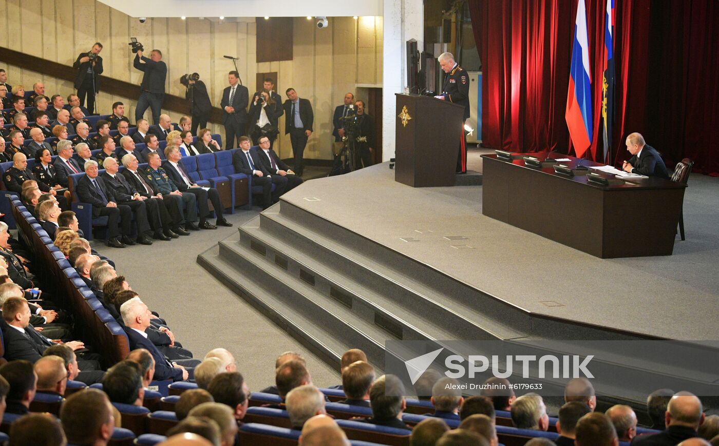 Russia Putin Interior Ministry Meeting