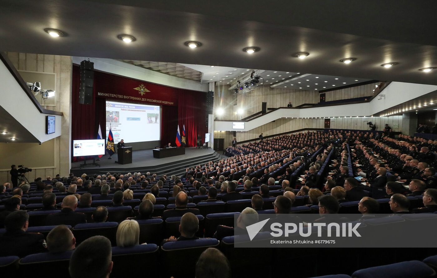 Russia Putin Interior Ministry Meeting
