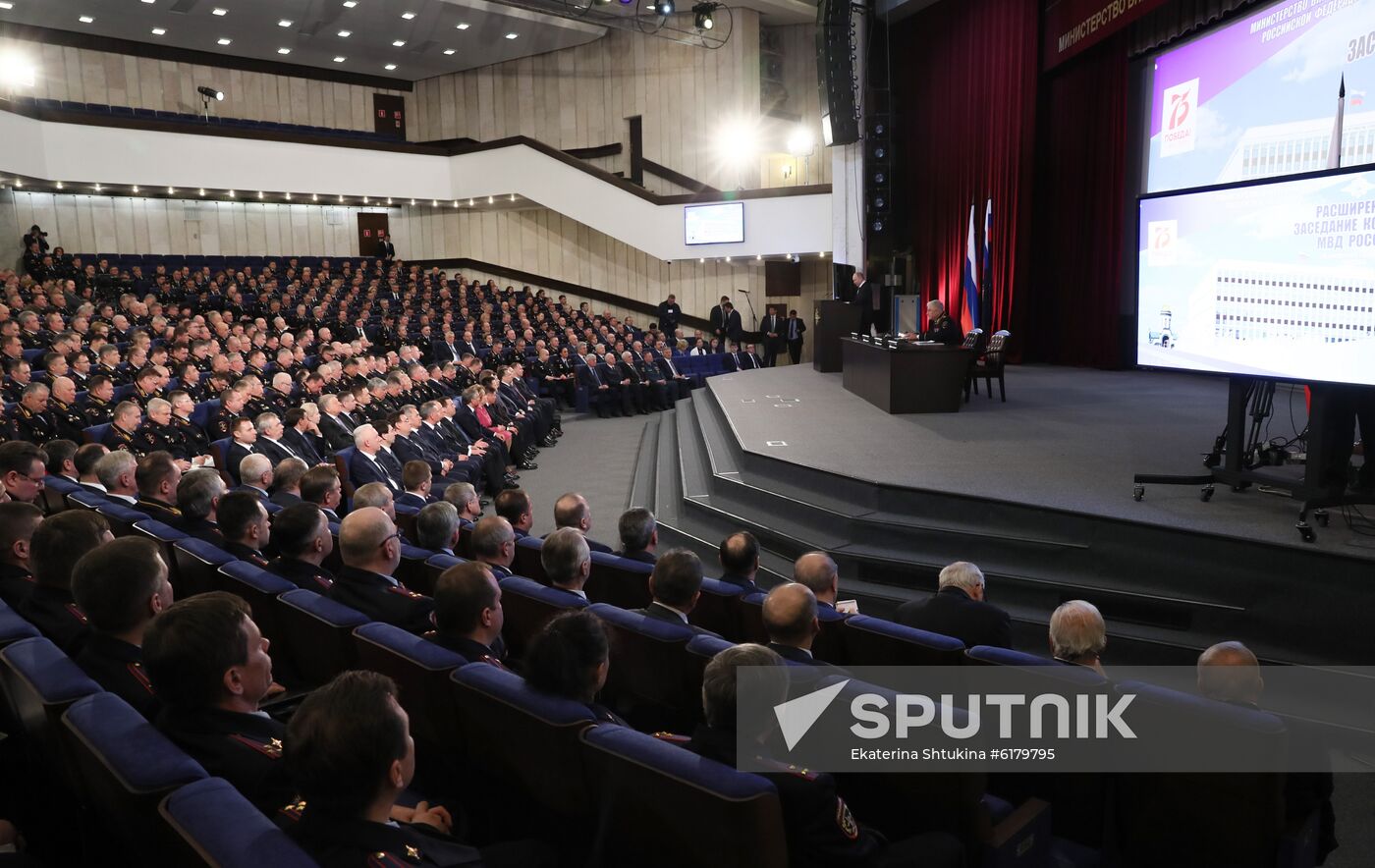Russia Putin Interior Ministry Meeting