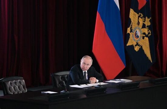 Russia Putin Interior Ministry Meeting