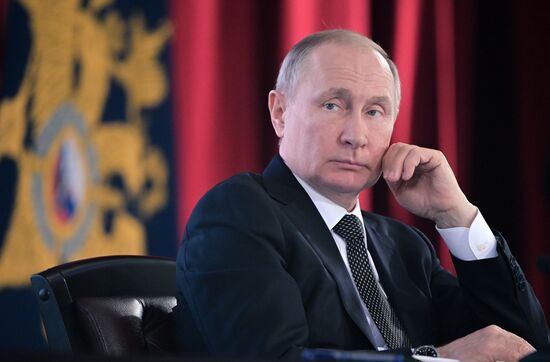 Russia Putin Interior Ministry Meeting
