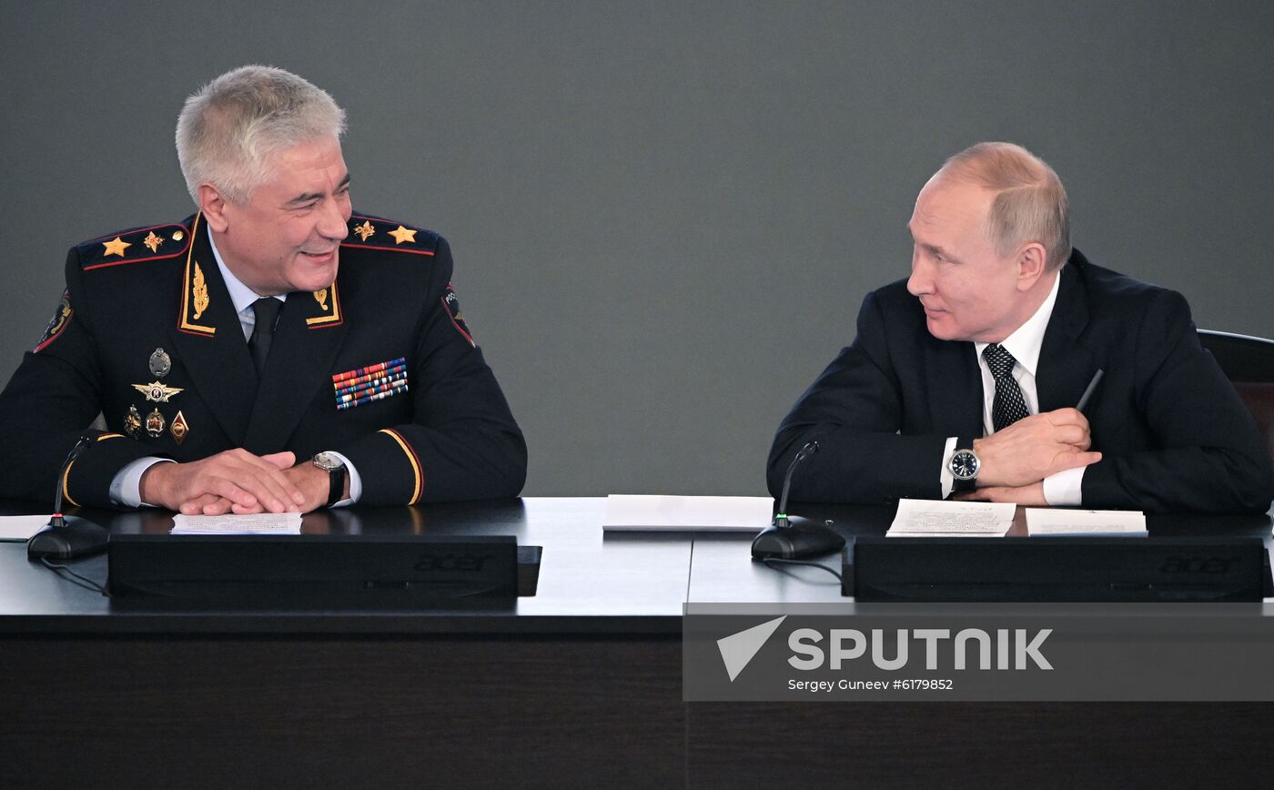 Russia Putin Interior Ministry Meeting