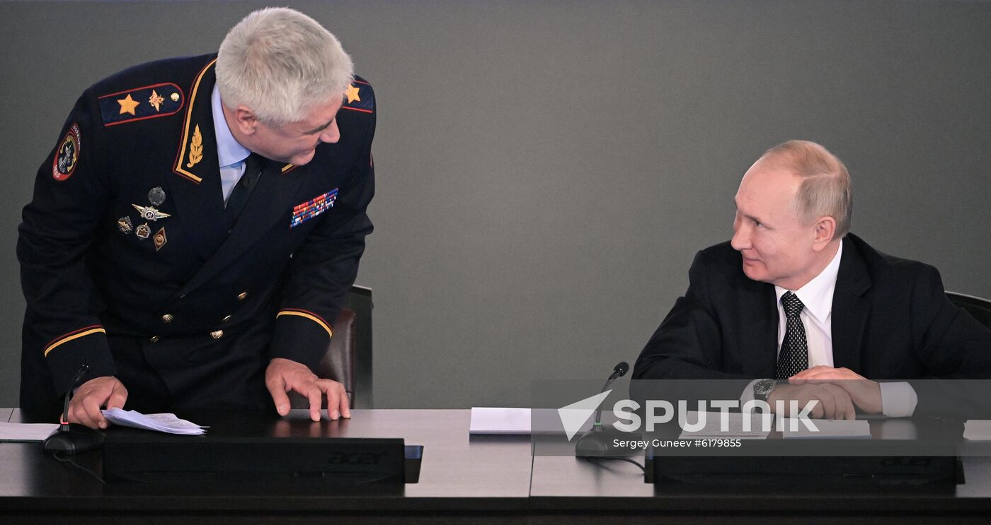 Russia Putin Interior Ministry Meeting