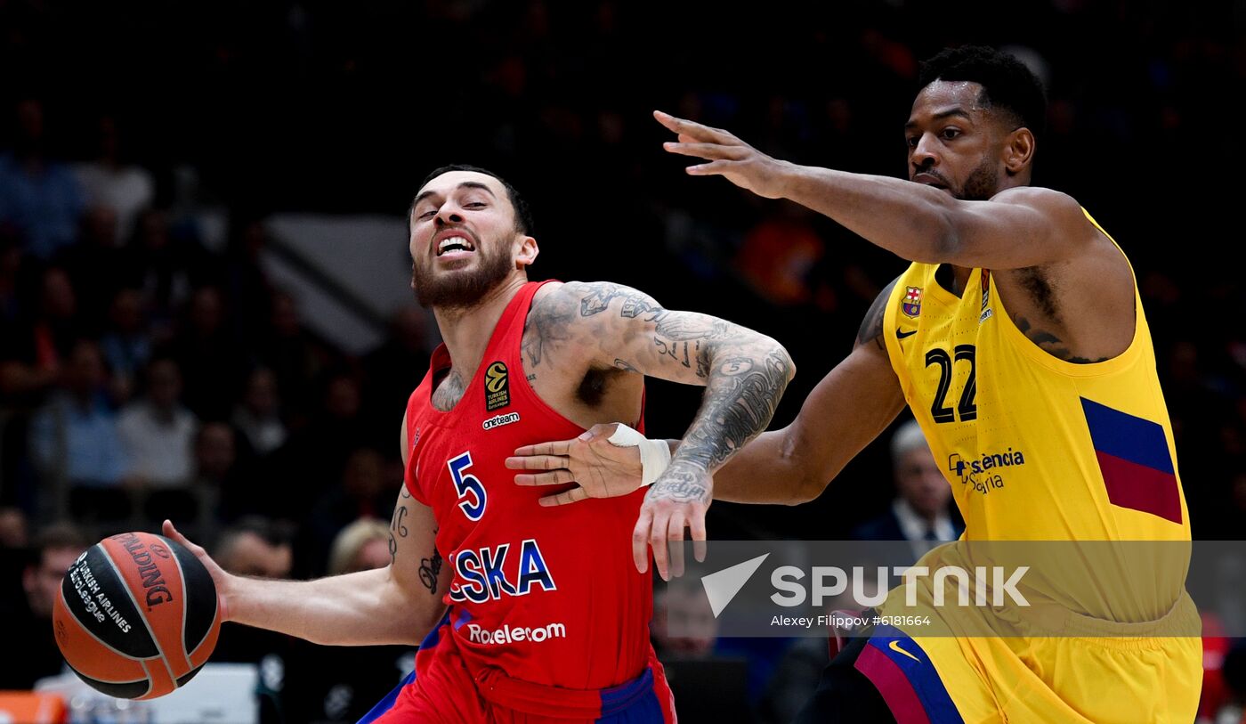 Russia Basketball Euroleague CSKA - Barcelona