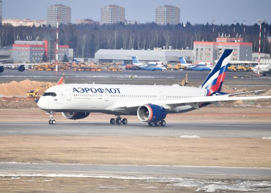 Aeroflot New Airbus Plane