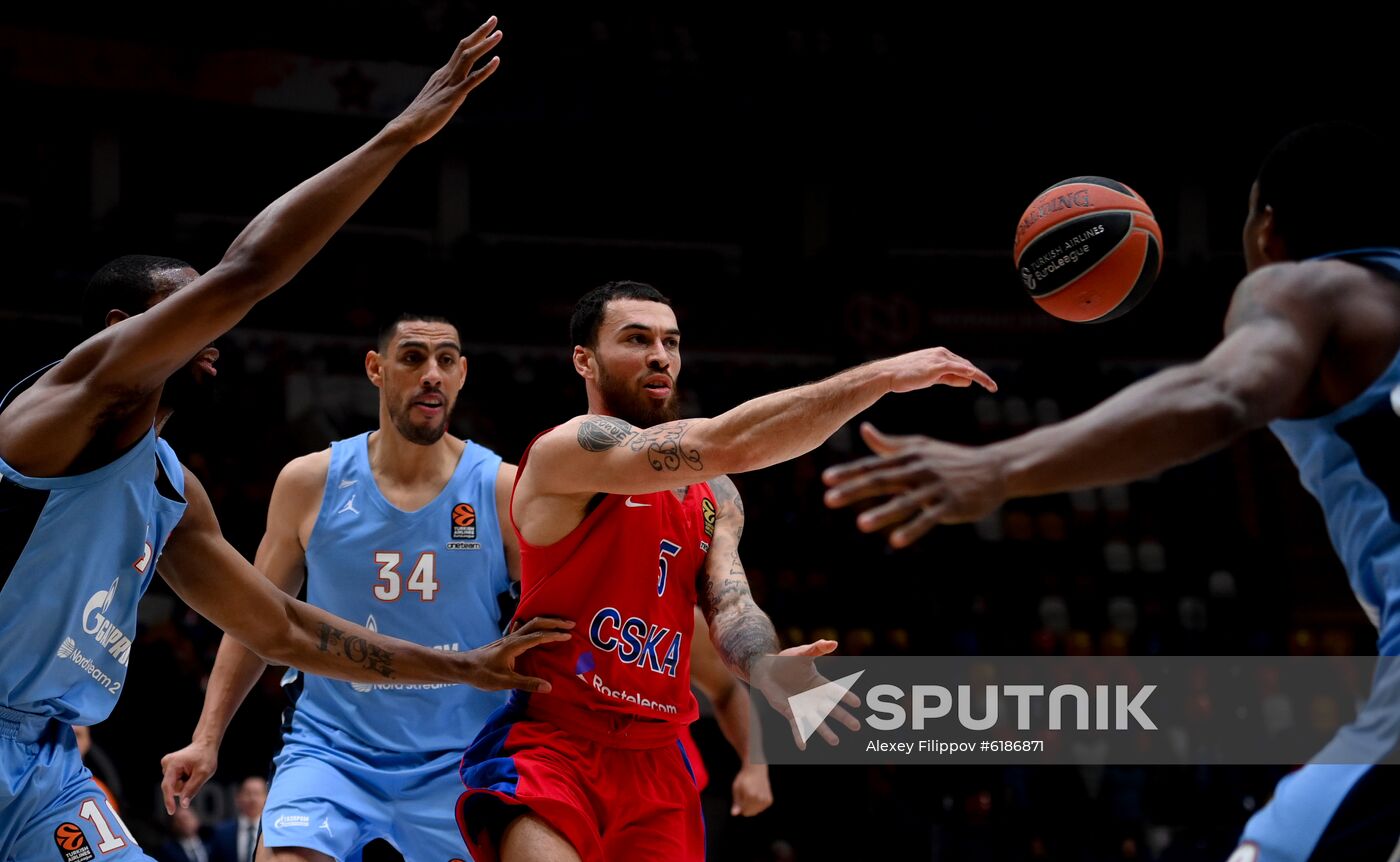 Russia Basketball Euroleague CSKA - Zenit