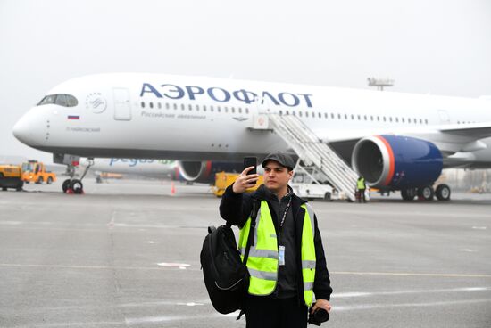 Russia Aeroflot New Airbus Plane