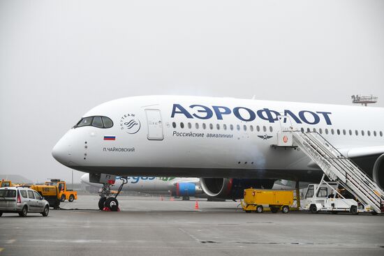Russia Aeroflot New Airbus Plane