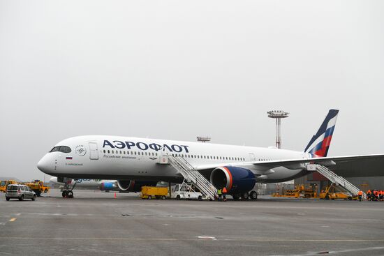 Russia Aeroflot New Airbus Plane